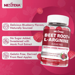 Nextdia Beet Root Gummies two-gummy daily routine.