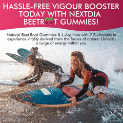 Nextdia Beet Root Gummies sourced from sustainable farms.
