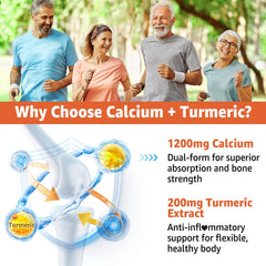 Nextdia vegan 120-count bottle, convenient daily calcium support for active adults.