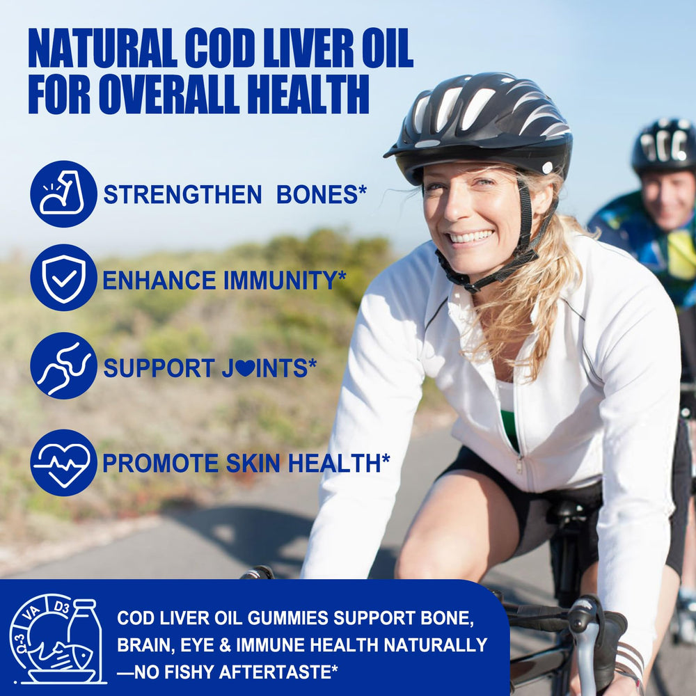 Nextdia Cod Liver Oil Gummies for adults and kids with dosage guidance for simple use.