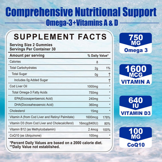 Nextdia Cod Liver Oil Gummies jar closeup highlighting the natural orange flavor for enjoyable supplementation.