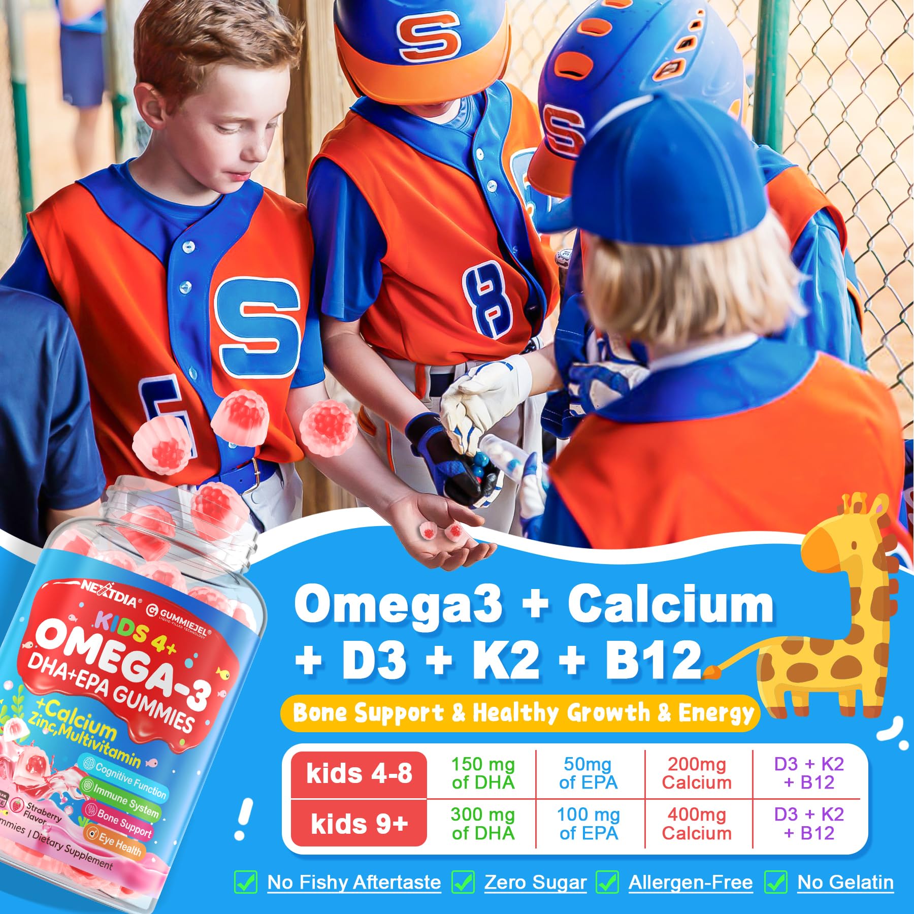 Nextdia Dha-Epa brain support gummies highlight cognitive-friendly nutrition