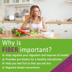 Nextdia Fiber Gummies probiotics label with 25 Billion CFU for gut health