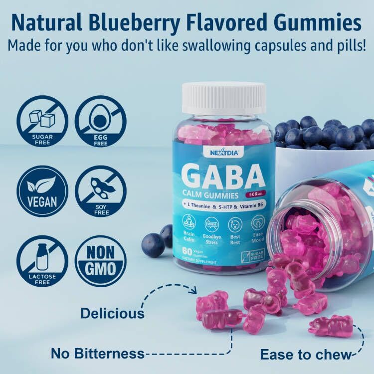 Texture close-up of blueberry gummies for smooth chew.