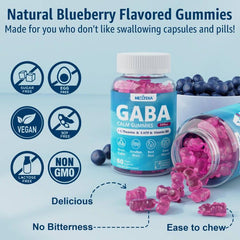 Texture close-up of blueberry gummies for smooth chew.