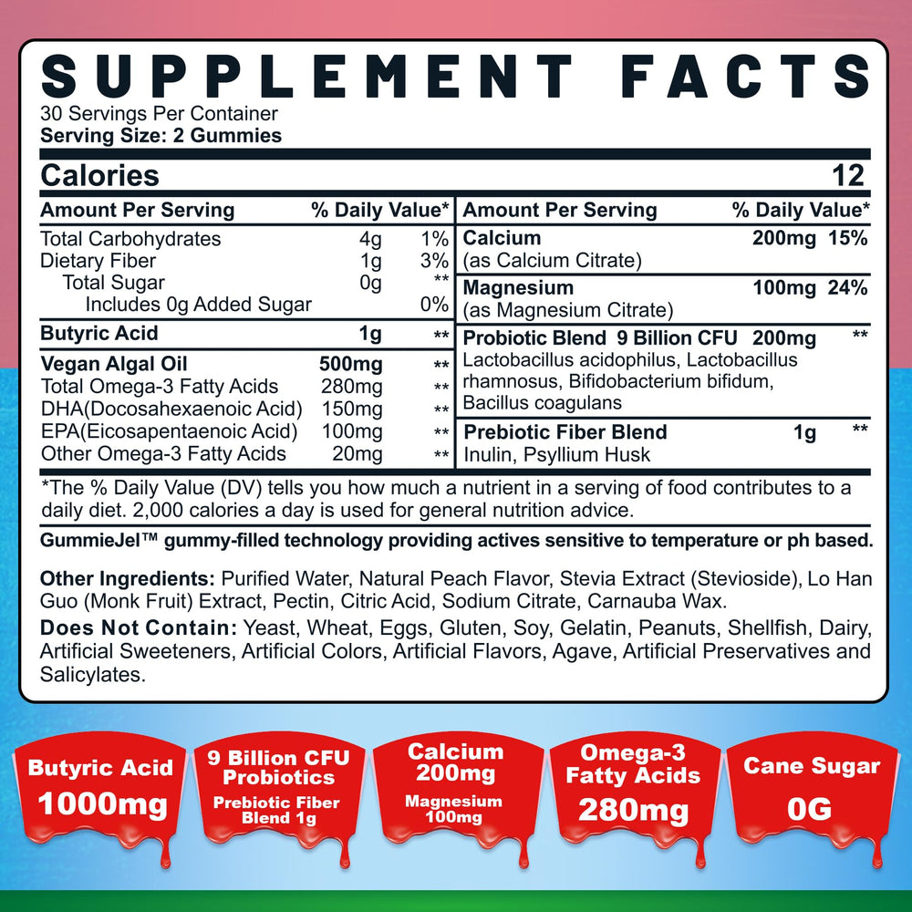 Nextdia peach-filled gummies close-up highlighting tasty flavor and chewable convenience