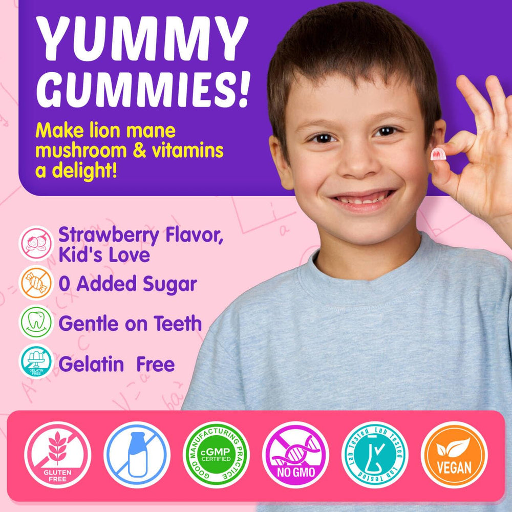 Nextdia Kids Brain Gummies immunity-boost with vitamins and elderberry