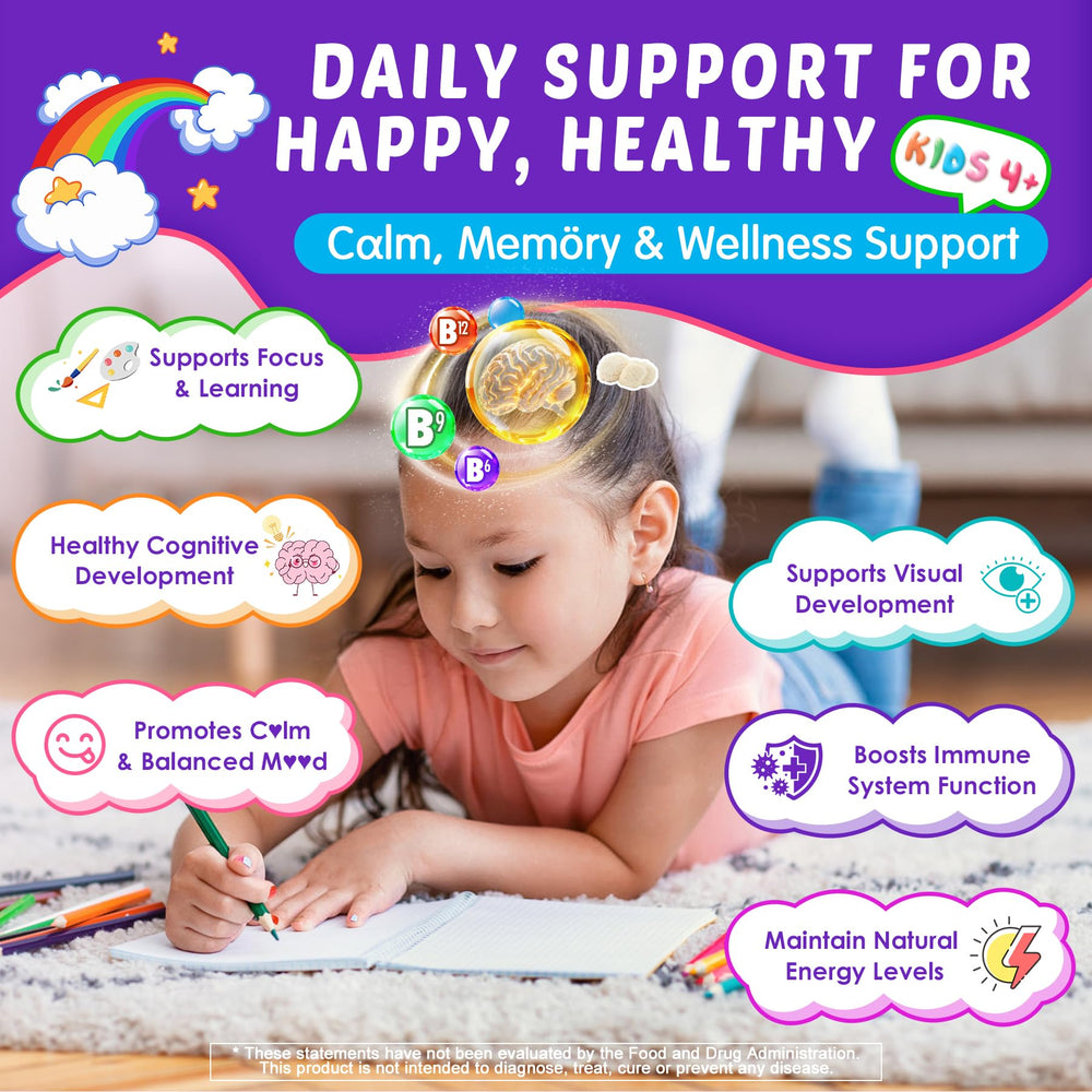 Nextdia Kids Brain Gummies lion-mane-extract supports learning moments