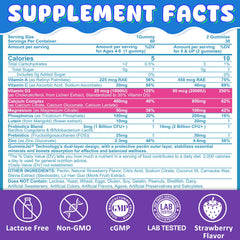 Nextdia Kids Calcium Gummies strawberry flavor for tasty daily bone support