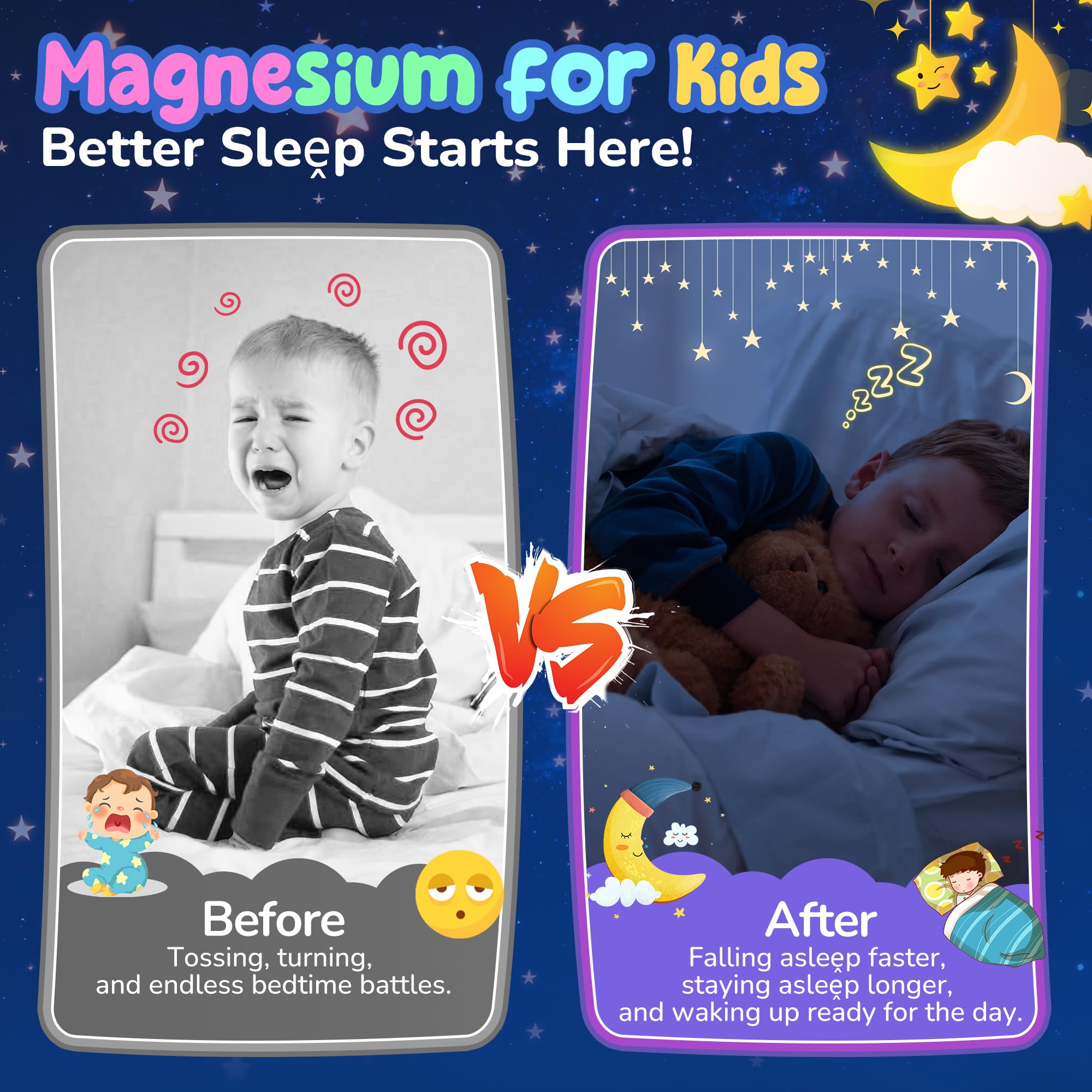 Safe, non-melatonin Nextdia Kids Gummies promote calm without morning grogginess.