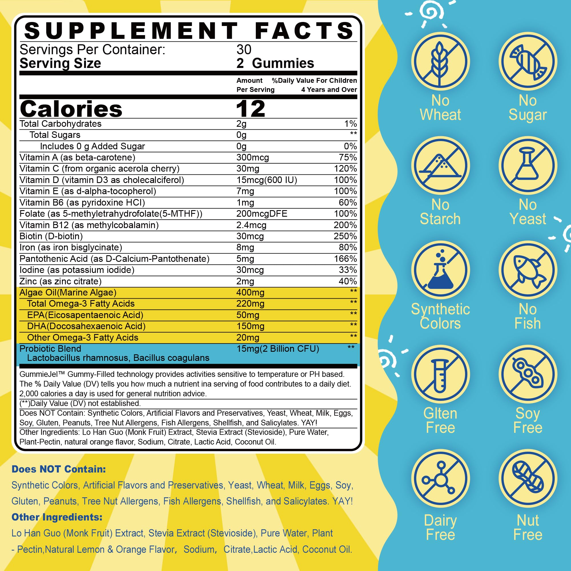 Nextdia Kids Multivitamin Gummies jar open, appealing to picky eaters.