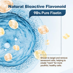 Nextdia Liposomal Fisetin Gummies jar closeup emphasizes stable, bioavailable delivery to cells.