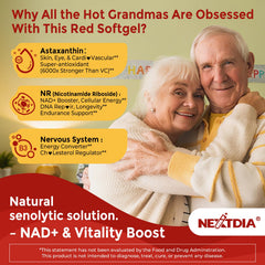 Nextdia Liposomal NMNH bottle assembly showing premium daily supplement routine.