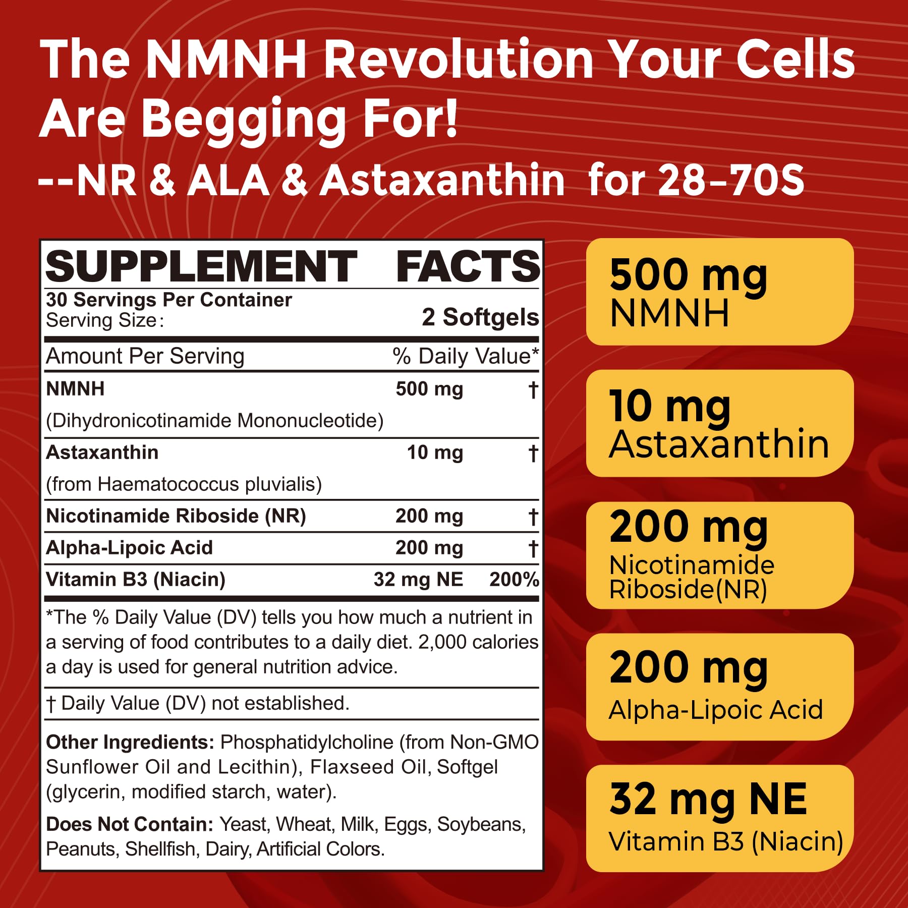 Nextdia NMNH softgel pour shot highlights easy-to-take daily capsule.