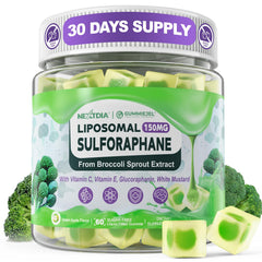 Nextdia liposomal sulforaphane bottle offers convenient antioxidant support.