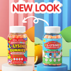 Vegan allergen-free Nextdia L-Lysine gummies label.