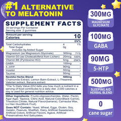 Close-up of Nextdia gummies showing herbal blend for restful nights.