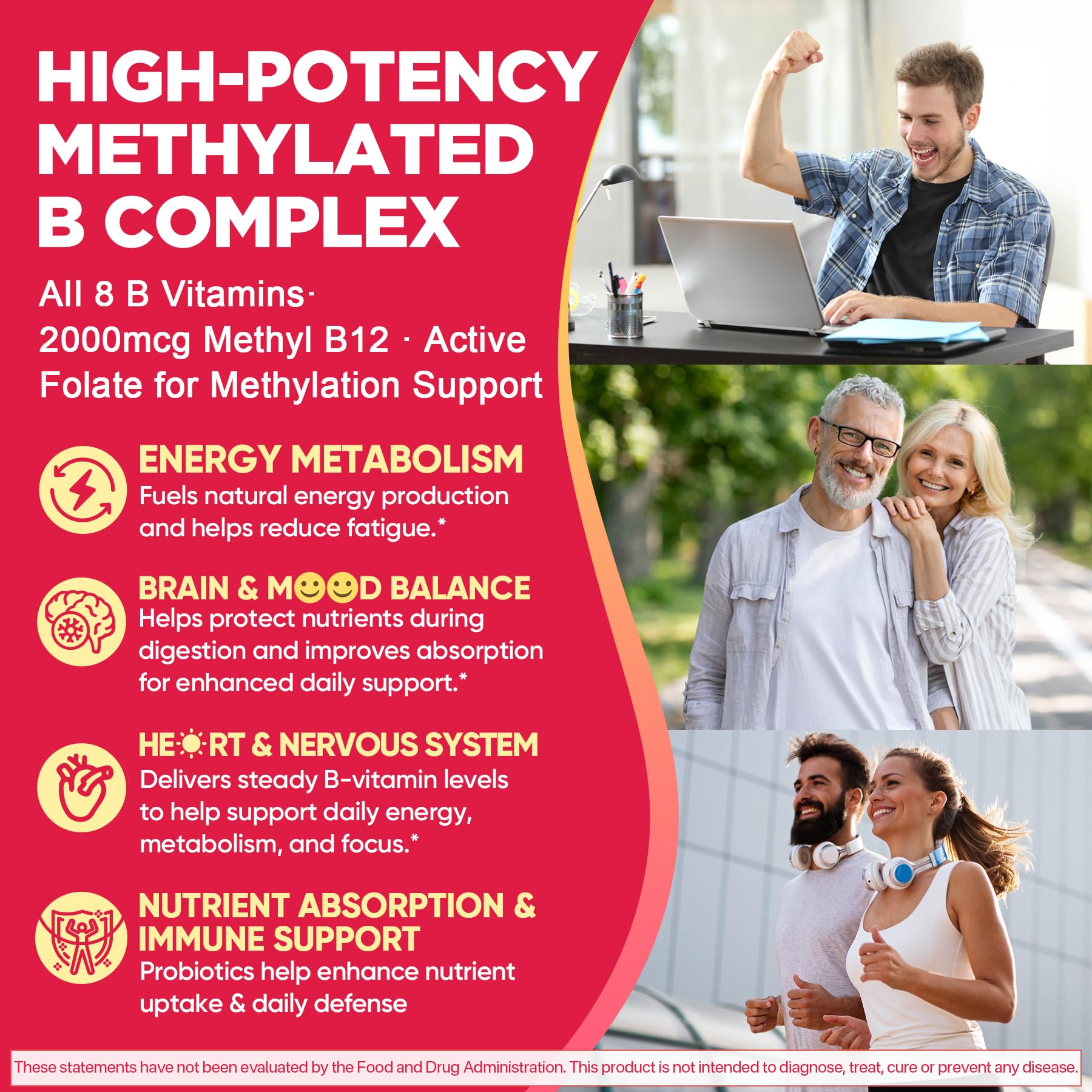 Nextdia Methylated B Complex gummies fruit texture invites daily consumption.