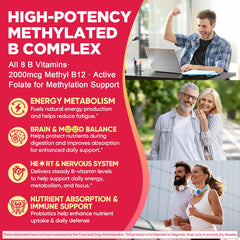 Nextdia Methylated B Complex gummies fruit texture invites daily consumption.