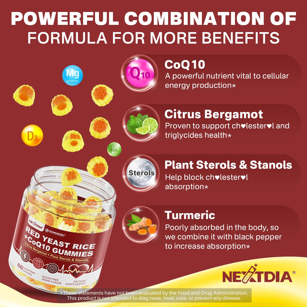 Nextdia natural grape flavor outer layer highlights no added sugar.