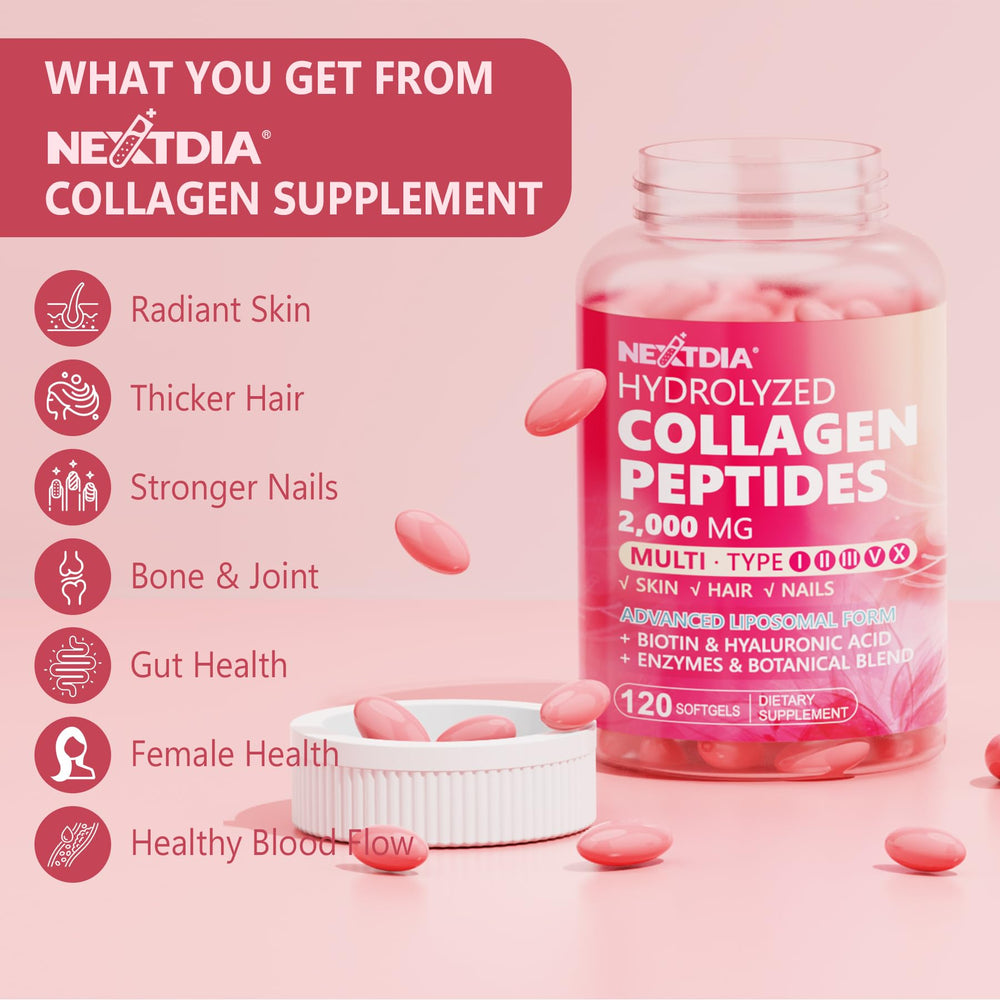 Nextdia natural non-GMO capsules illustrate commitment to clean beauty and wellness.
