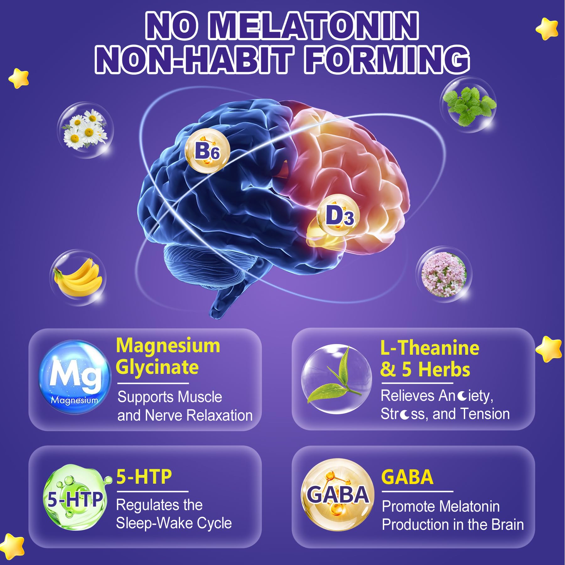 Nextdia packaging highlights non-habit forming sleep support.
