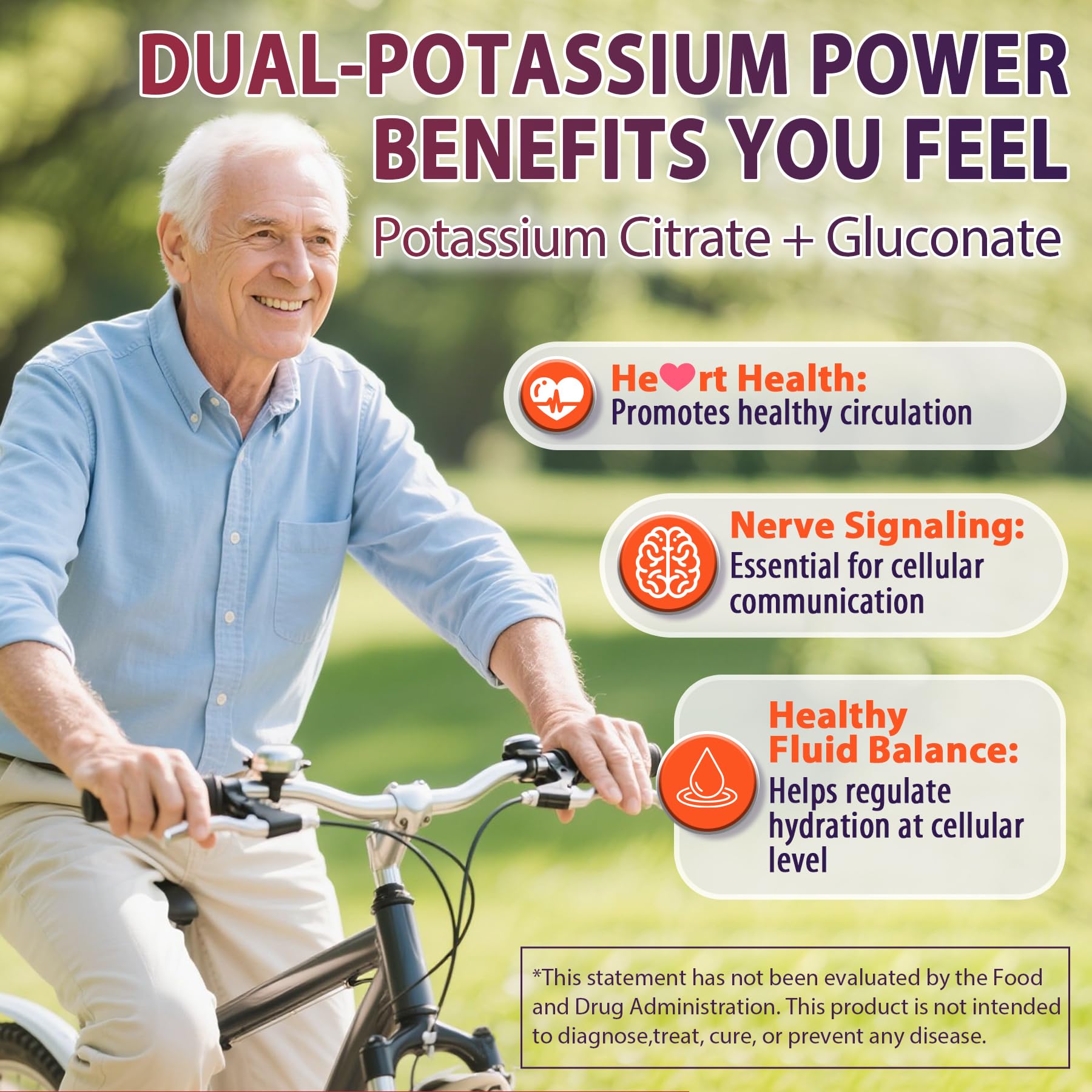 Nextdia dual-source potassium formula with citrate and gluconate for absorption.