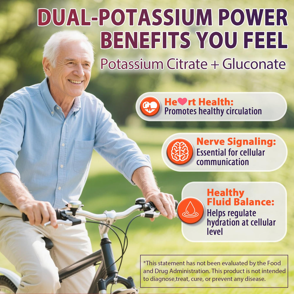 Nextdia dual-source potassium formula with citrate and gluconate for absorption.