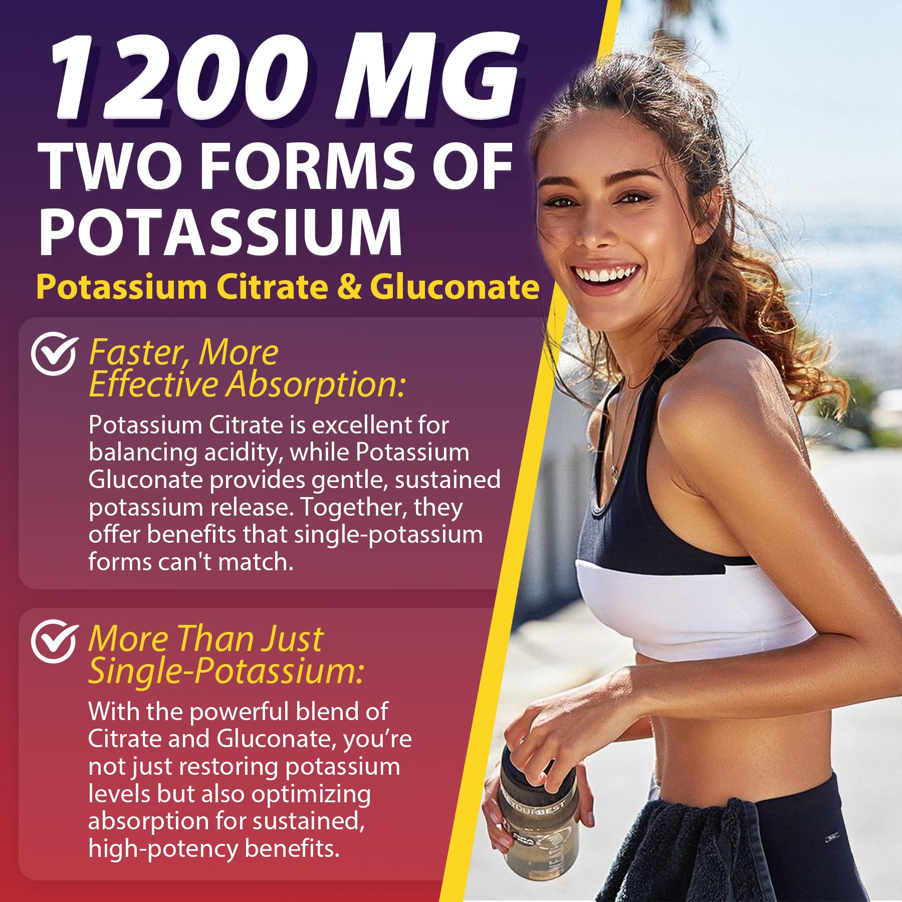Nextdia potassium gummies closeup with omega-3 and turmeric for cognitive clarity.