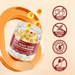 Nextdia no sugar label, monk fruit-sweetened gummies close-up.