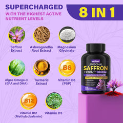 Nextdia saffron B vitamins D3 and B12 panel