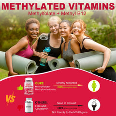 Nextdia sugar-free methylated multivitamin women gummies label with vegan formula.
