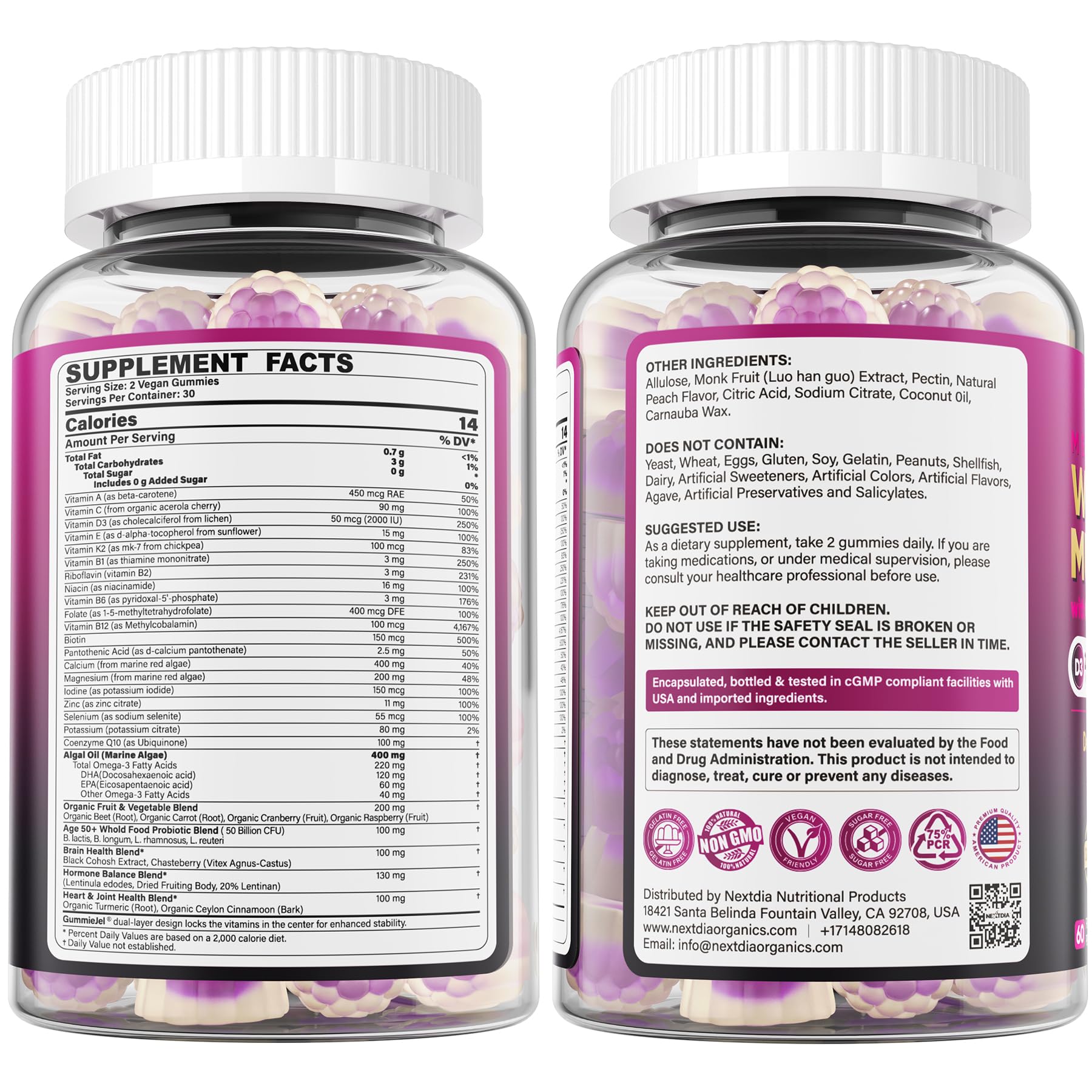 Nextdia sugar-free vegan allergen-free label appeals to allergy-conscious buyers