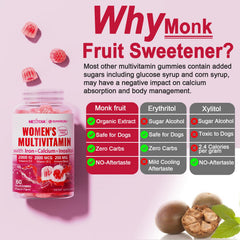 Nextdia vegan sugar-free vitamins gummies with monk fruit