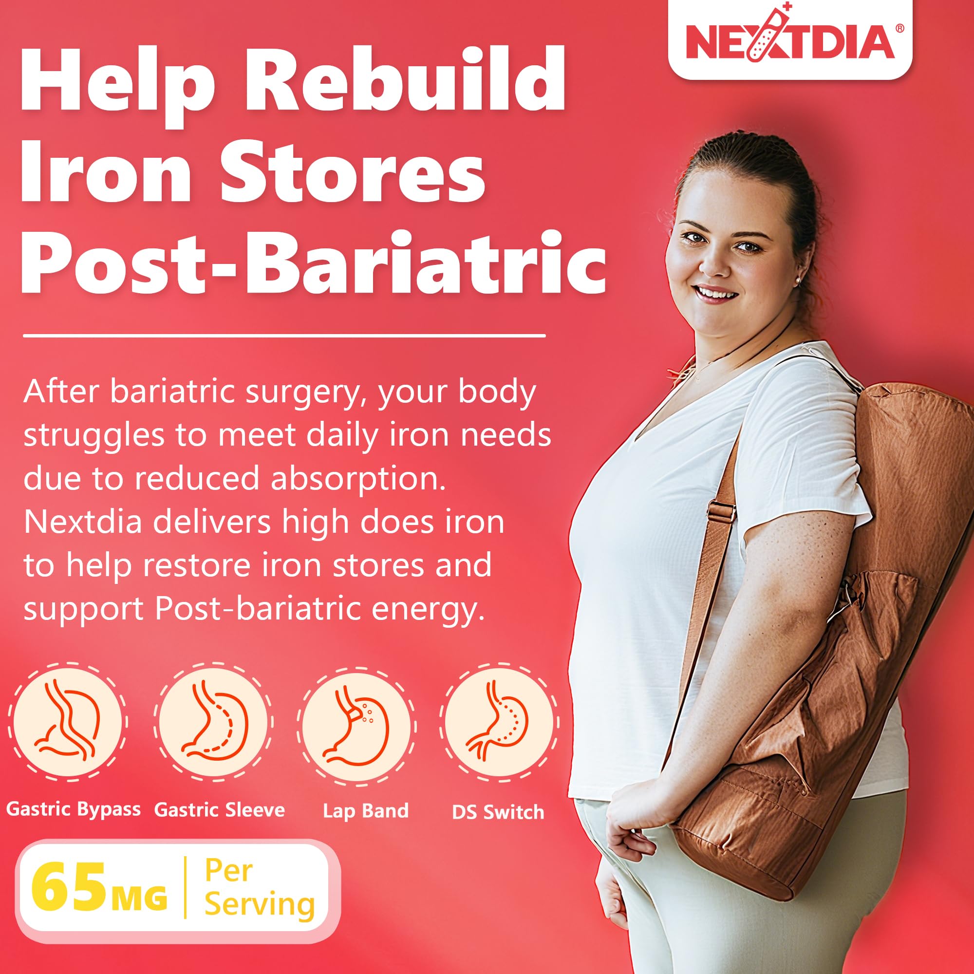 Nextdia vitamin C 250 mg acerola source supports enhanced iron absorption