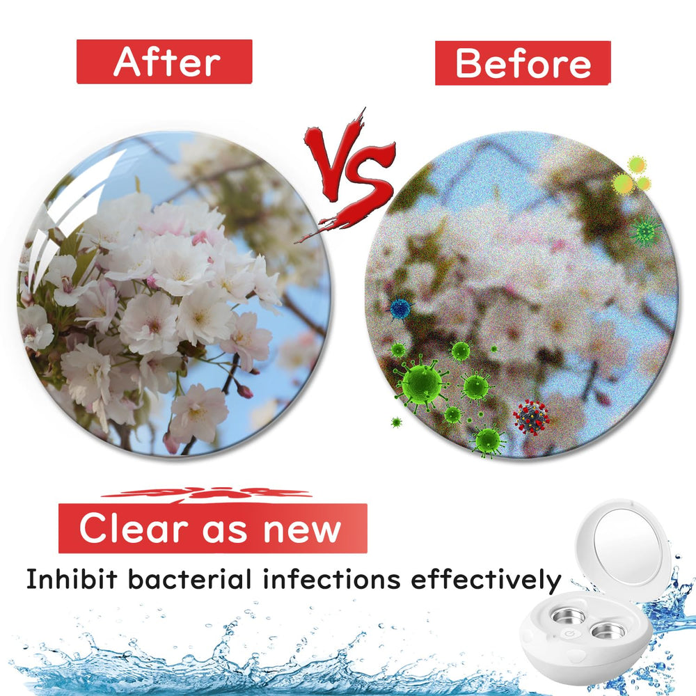 Nexvolix independent-tank design prevents cross-contamination during lens care.