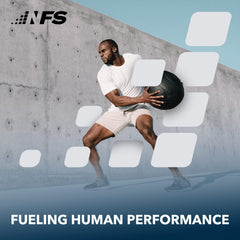 NF Sports Nutri Whey athlete portrait enjoying shake after workout