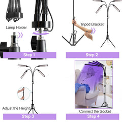 NFBMRSNC tanning lamp for home use, control panel close-up, simple operation