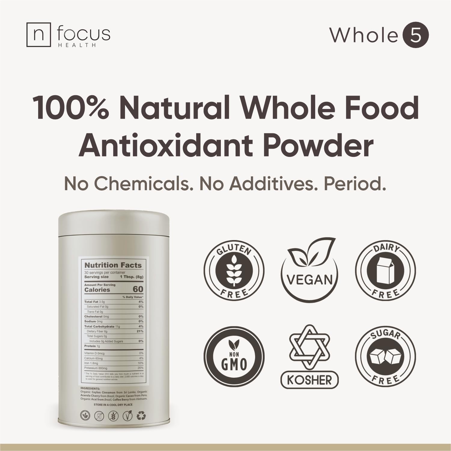 NFOCUS HEALTH Whole5 cinnamon swirl image suggests warm spice rituals.