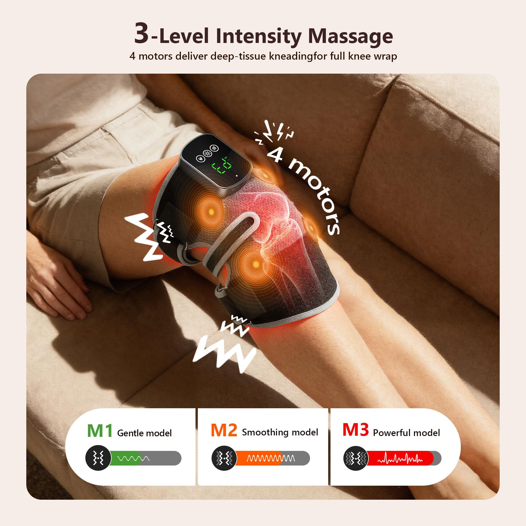 NGCES athlete and senior friendly knee relief device for daily use