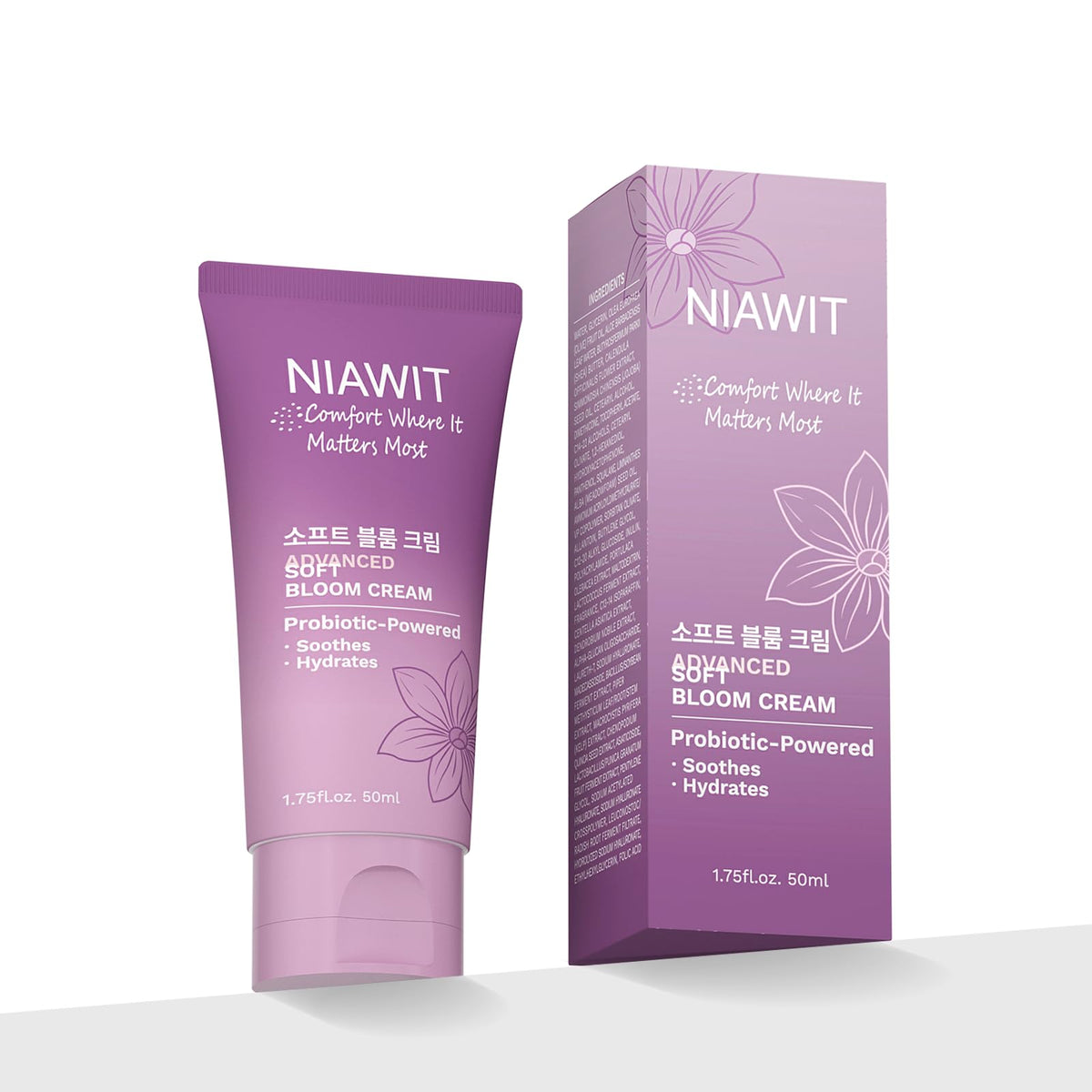 NIAWIT Estrogen Cream bottle 50ml for gentle intimate hydration.