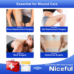 Breathable waterproof layer of Niceful silicone foam dressing protects while allowing moisture exchange.