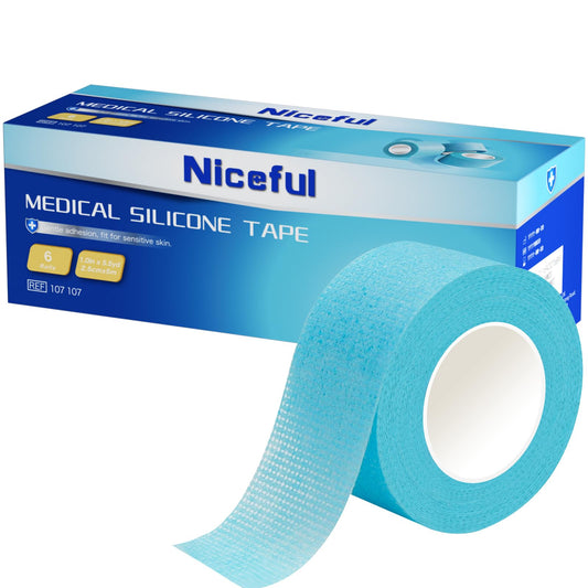 Niceful silicone medical tape pack shows skin-friendly design for wound care.