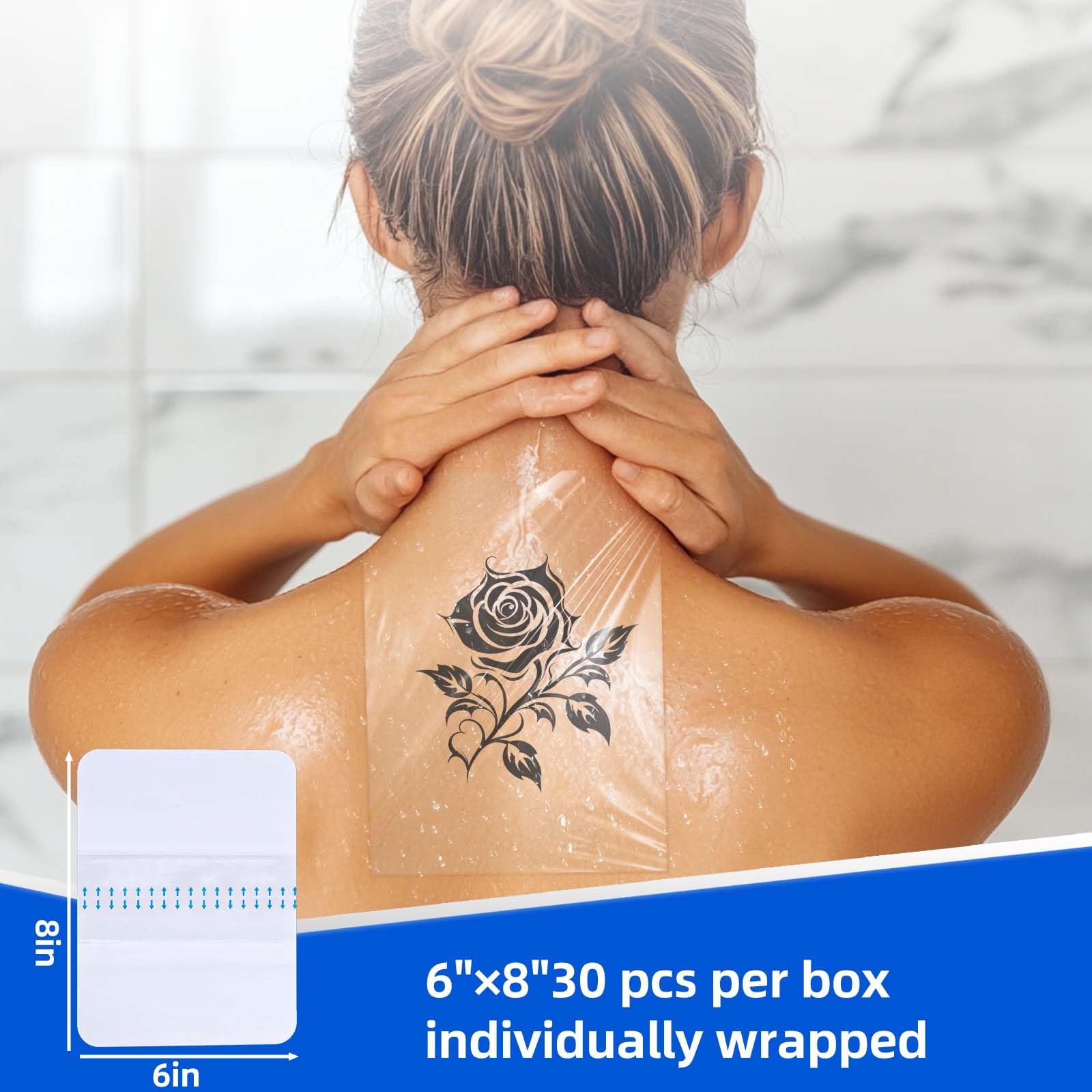Niceful waterproof clear bandage protects wounds during shower or swim