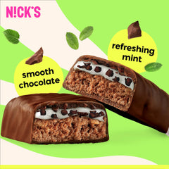 N!CK'S Mint Chocolate bar in gym bag for convenient on-the-go snacking