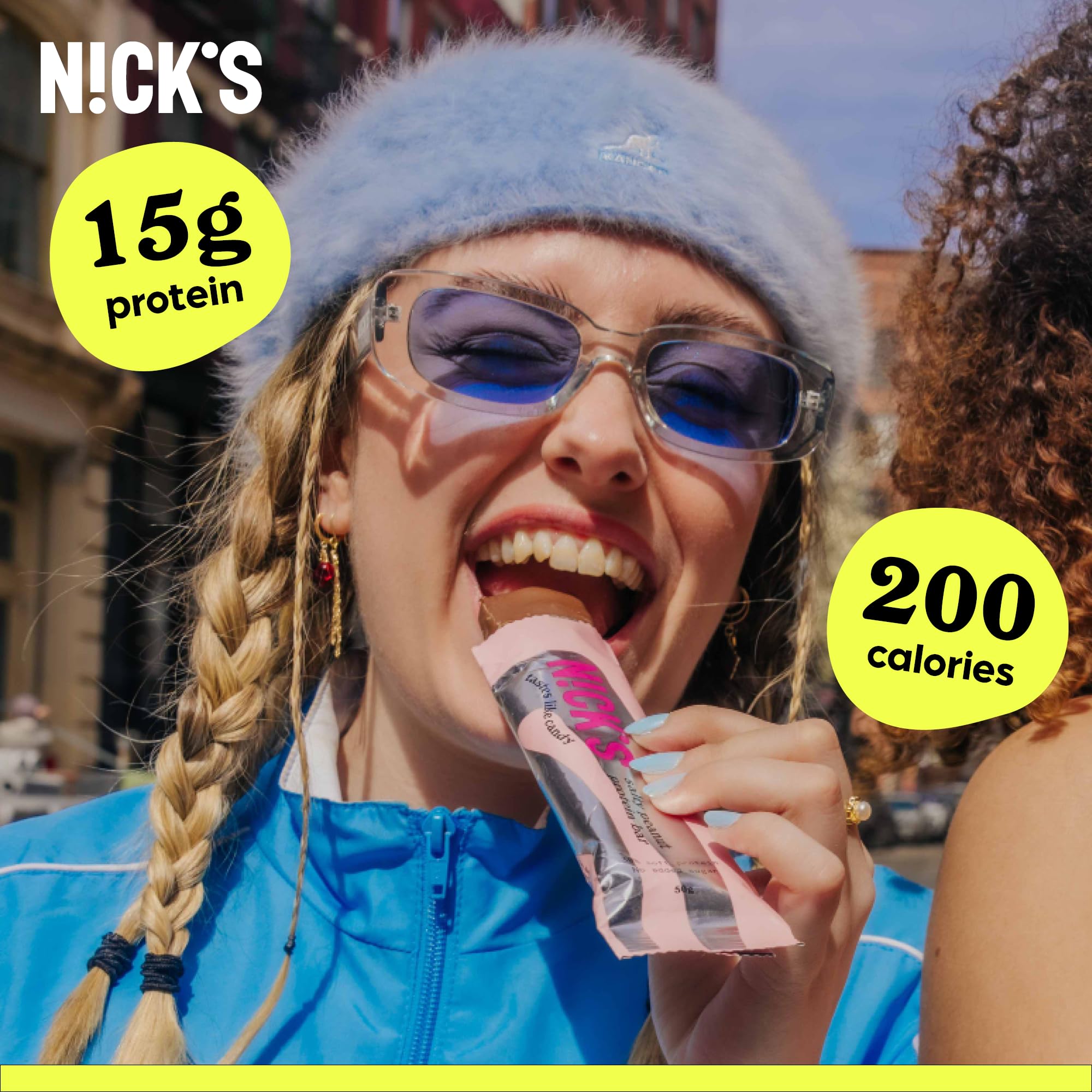 N!CK'S bar with 4g net carbs supports low-carb snacking goals.
