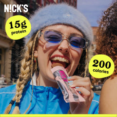 N!CK'S bar with 4g net carbs supports low-carb snacking goals.
