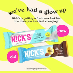Nick's Crispy Cookie Chocolate bite view emphasizes texture and flavor potential.