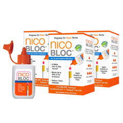 Nicobloc tar-nicotine-blocking action shown on a filter, with smoother smoke.