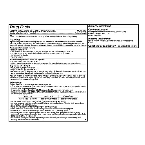 Nicorette 2 mg gum original flavor daily-use setup